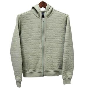 Quilted Zip-Up Hoodie